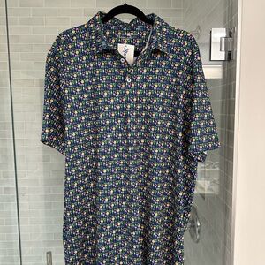 Bald Head Blues Modern Blue Polo